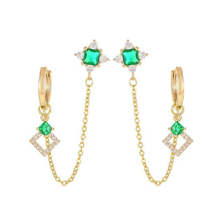 Earrings better together green
