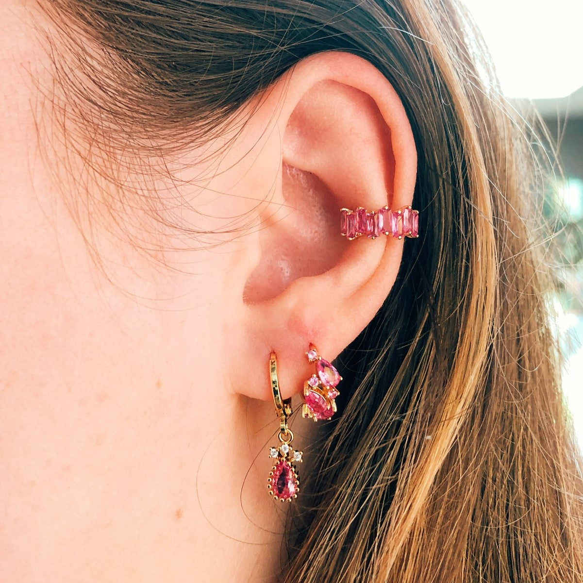 Earrings celeste pink
