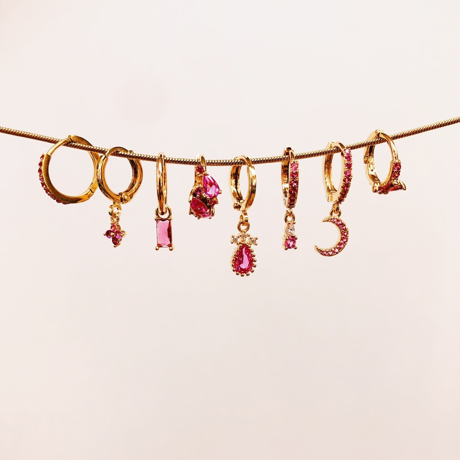 Earrings celeste pink