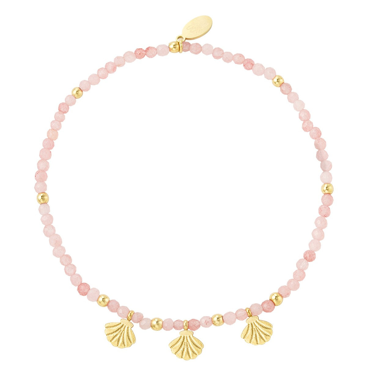 Bracelet colorful seashells pink
