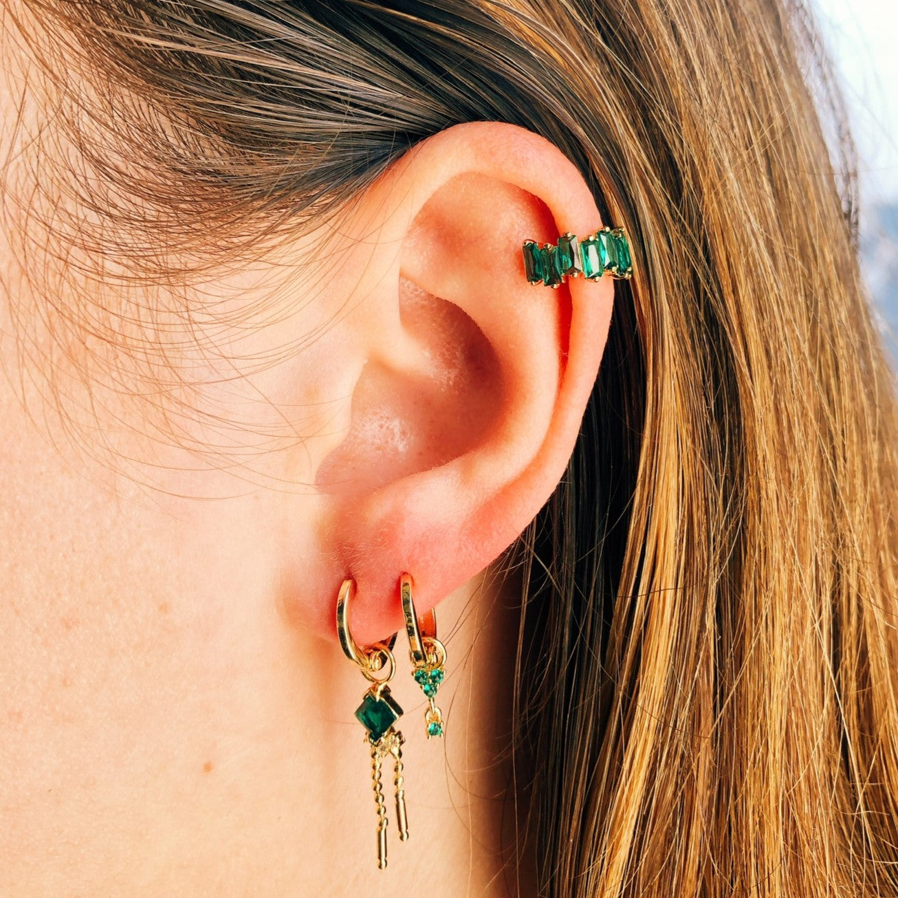 Earrings melrose green