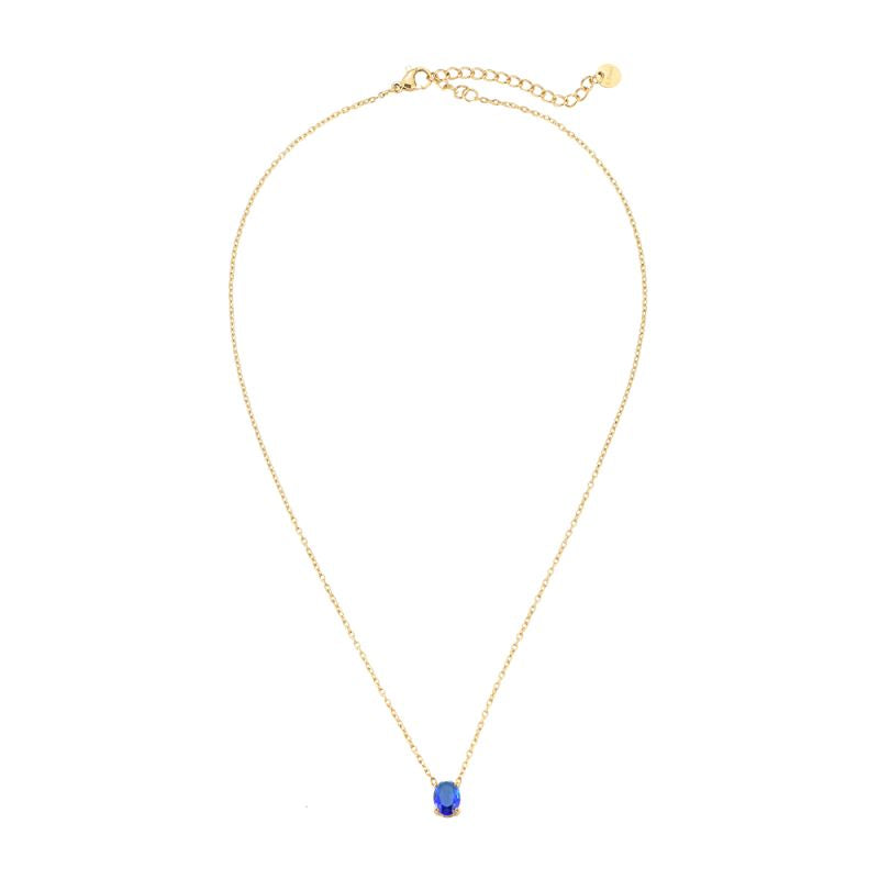 Necklace egg diamond blue