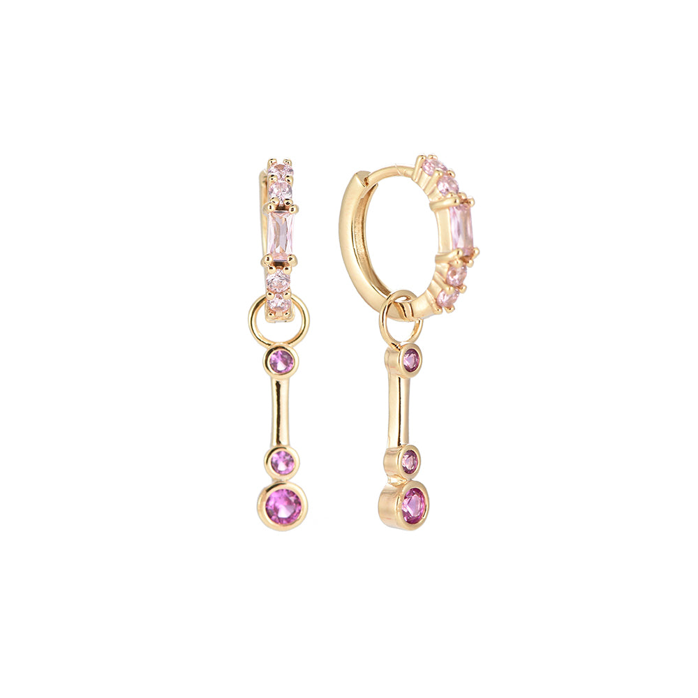 Earrings luna pink