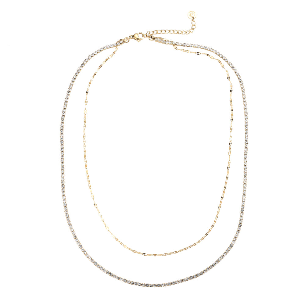 Ketting sparkling double chain